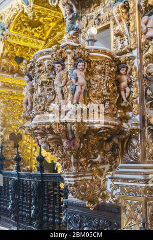 Sao Francisco Kirche Innenraum, Salvador, Bahia Staat, Brasilien Stockfoto