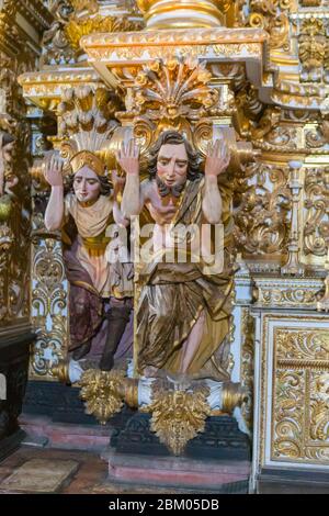 Sao Francisco Kirche Innenraum, Salvador, Bahia Staat, Brasilien Stockfoto