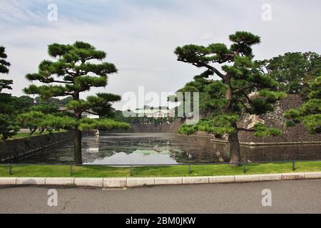 Der Imperator Palast, Tokio, Japan Stockfoto