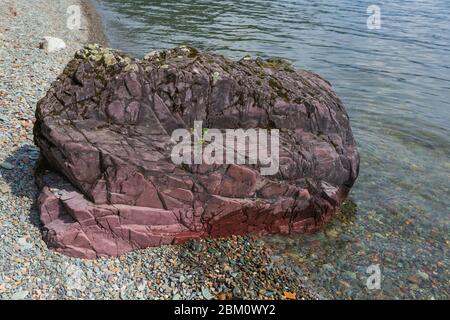 Teletskoje See, Yaylju Dorf, Altai Republik, Russland Stockfoto