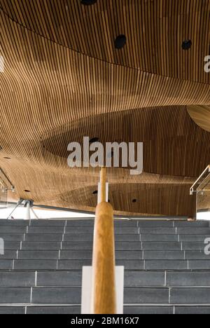 Reentwicklung Arts Centre Slate Copper Wales Millennium Centre, Bute Place, Cardiff CF10 5AL von Percy Thomas Partnership Jonathan Adams Stockfoto