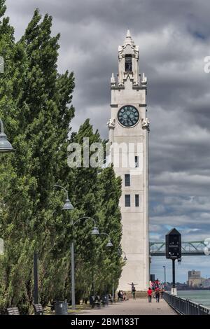 Tour de l'Horloge, 1922, Montreal, Quebec, Kanada Stockfoto