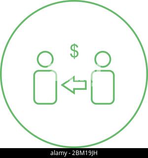 Schönes Vektor-Symbol für Market Affiliate Stock Vektor