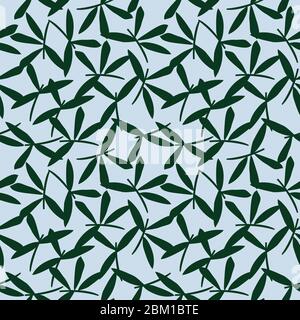 Himmelblau Floral botanischen nahtlose Muster Hintergrund geeignet für Mode Drucke, Grafiken, Hintergründe und Kunsthandwerk Stockfoto