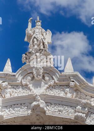 Kirche San Nicolas de Bari, 18. Jahrhundert, Panotla, Tlaxcala, Mexiko Stockfoto