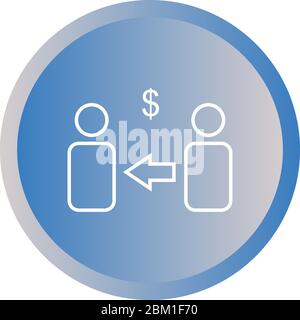 Schönes Vektor-Symbol für Market Affiliate Stock Vektor