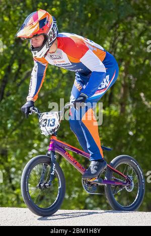 5. Mai 2020 Papendal, Niederlande erste niederländische BMX-Fahrer nach dem Corona-Lockdown Niek Kimmann Stockfoto