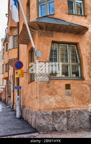 EOL Appartementhaus, 1903, Helsinki, Finnland Stockfoto