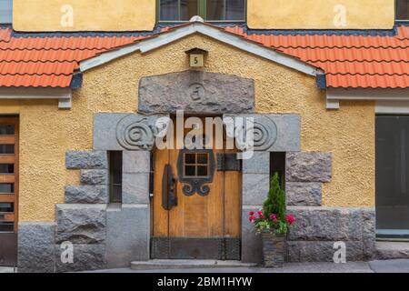 EOL Appartementhaus, 1903, Helsinki, Finnland Stockfoto