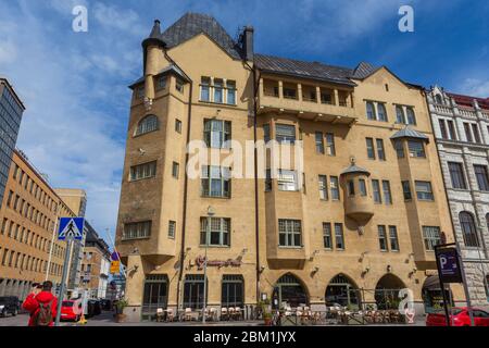 Haus der Ärzte, Agronomisalo, Fabianinkatu 17, 1901, Helsinki, Finnland Stockfoto