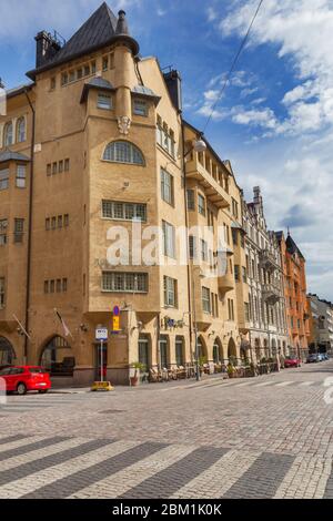 Haus der Ärzte, Agronomisalo, Fabianinkatu 17, 1901, Helsinki, Finnland Stockfoto