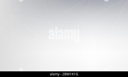 Abstrakter polygonaler Hintergrund mit verbundenen Linien und Punkten. Minimalistisches geometrisches Muster. Molekularstruktur Stock Vektor