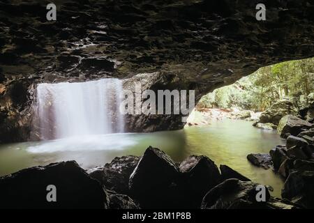 Natural Bridge in Queensland Australien Stockfoto