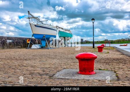 Werft von Kinvara, Grafschaft Galway, Irland Stockfoto