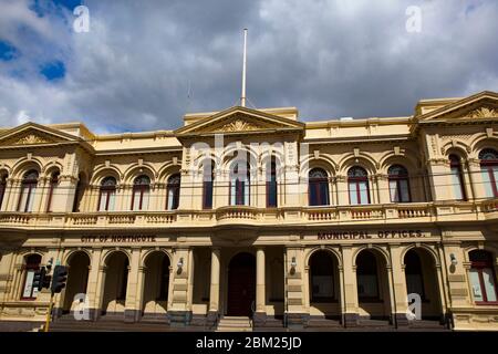 Stadtbüros der Stadt Northcote, Melbourne, Victoria, Australien. Gebäude aus dem späten 19. Jahrhundert, entworfen vom Architekten George R Johnson, erbaut zwischen 18 Stockfoto