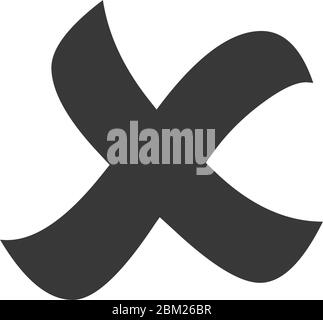 logo für abbrechen-Symbol. Stock Vektor Illustration isoliert auf weißem Hintergrund. Stock Vektor