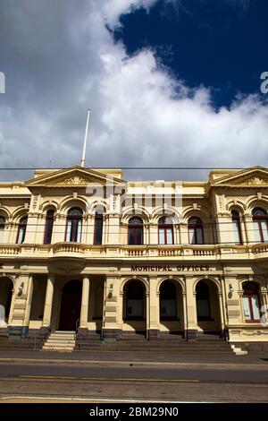 Stadtbüros der Stadt Northcote, Melbourne, Victoria, Australien. Gebäude aus dem späten 19. Jahrhundert, entworfen vom Architekten George R Johnson, erbaut zwischen 18 Stockfoto