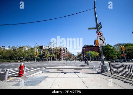 New York, N.Y/USA – 5. Mai 2020: East Houston ist ruhig wegen des Gesundheitsrisikos von COVID-19. Quelle: Gordon Donovan/Alamy Live News Stockfoto