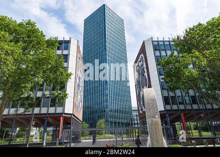 Jussieu Campus der Universität Pierre und Marie Curie, UPMC, im 5. Arrondissement Stockfoto