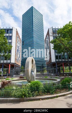 Jussieu Campus der Universität Pierre und Marie Curie, UPMC, im 5. Arrondissement Stockfoto