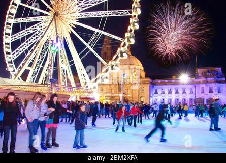 Cardiff Winter Wonderland, Cardiff, Wales, Großbritannien Stockfoto