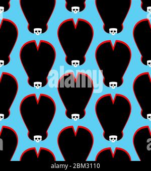 Schädel Piraten in Hut Muster nahtlos. vektor Hintergrund Stock Vektor