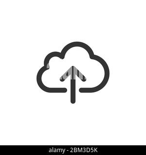 Cloud Icon Vektor Vorlage Illustration Design hochladen. Vektor EPS 10. Stockfoto