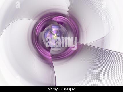 Glitzernder Wirbel. Abstrakte Fantasy fraktale Textur. Digitale Kunst 3D-Rendering Stockfoto