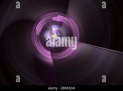 Glitzernder Wirbel. Abstrakte Fantasy fraktale Textur. Digitale Kunst 3D-Rendering Stockfoto