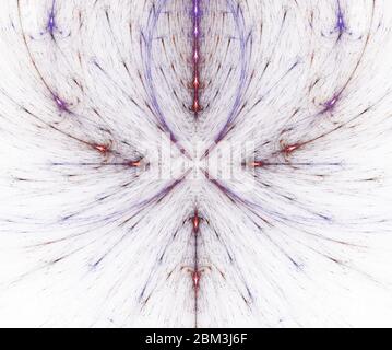 Abstrakt fraktale Kunst Hintergrund Illustration Raum Geometrie. Hintergrund besteht aus fraktalen mehrfarbigen Textur Lichtlinien und geeignet für den Einsatz in projec Stockfoto
