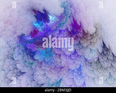 Abstrakt schönen Hintergrund. Moderne Welle Illustration - abstrakte fraktale psychedelische Form Textur. Abstrakt fraktale Kunst Hintergrund Illustration Spa Stockfoto