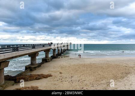 Shark Rock Pier in Port Elizabeth, Eastern Cape, Südafrika Stockfoto