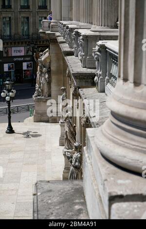 Säulen an der Fassade des Palais Garnier-Opera National de Paris.Paris.Frankreich Stockfoto