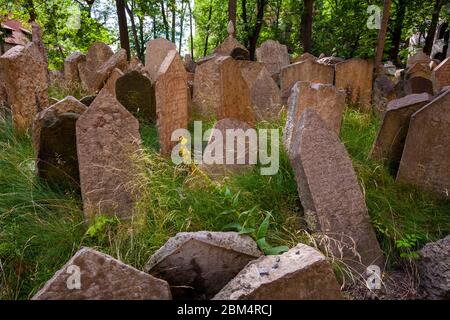 Alter jüdischer Friedhof, Prag, Tschechische Republik Stockfoto