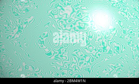 Chaotisch 3D abstrakten Hintergrund von gekrümmten Mustern der aqua marine Farbe mit Beleuchtung und Schatten für verschiedene Anwendungen Stockfoto