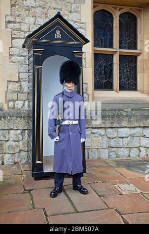 Royal Guard Tower of London Stockfoto
