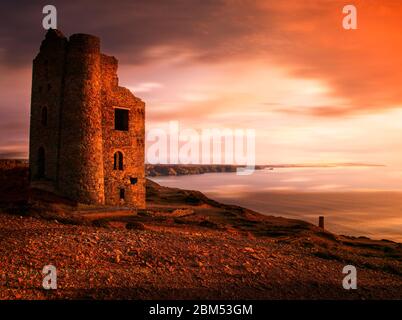 Wheal Coates Zinnmine, St. Agnes, Cornwall, UK Stockfoto