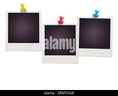 Polaroid Bilderrahmen Set Stockfoto