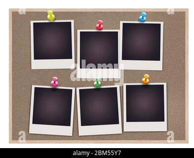 Polaroid Bilderrahmen Set Stockfoto
