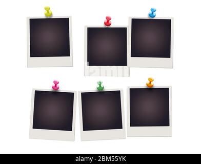 Polaroid Bilderrahmen Set Stockfoto