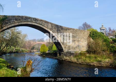 brig o doon and Burns Memorial, alloway, ayrshire Stockfoto