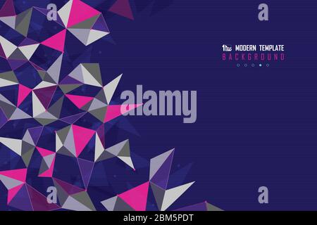 Abstraktes Dreieck Tech-Design von futuristischen Vorlage Design Kunstwerk Hintergrund. Dekorieren für Anzeige, Druck, Poster, Vorlage, Cover. Illustration Vektor e Stock Vektor