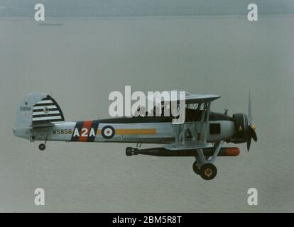 Brough, Hull, Großbritannien. Mai 1993. Ein Fairey Swordfish I von der Flotte Air Arms Royal Navy Historischer Flug der Swordfish nahm an Aktionen gegen die Bismark, die italienische Flotte bei Tarranto, Teil. Und der Channel Dash auch während des zweiten Weltkriegs macht eine bedeutende Konkretion zur Schlacht am Atlantik, die Flugzeuge entfielen für die sinkende mehr Gerbstoffe der feindlichen Schifffahrt als jede andere Art von Flugzeugen im zweiten Weltkrieg Quelle: Photographing North/Alamy Live News Stockfoto