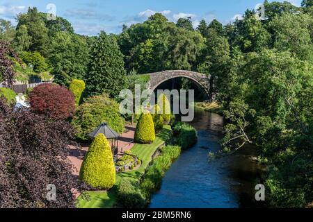 brig o doon and Burns Memorial, alloway, ayrshire Stockfoto