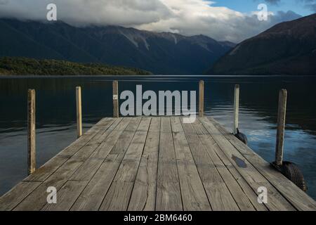 Lake Rotoiti, St Arnaud, Nelson Lakes National Park, Neuseeland Stockfoto