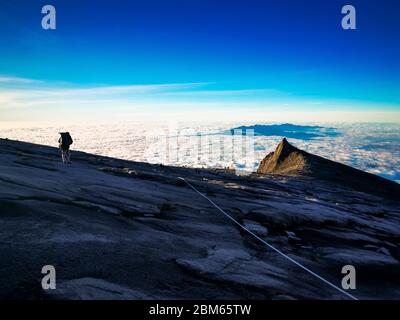 Landschaft in der Nähe des Berges Kinanbalu aka Akinabalu im Bundesstaat Sabah Malaysia Asien Stockfoto