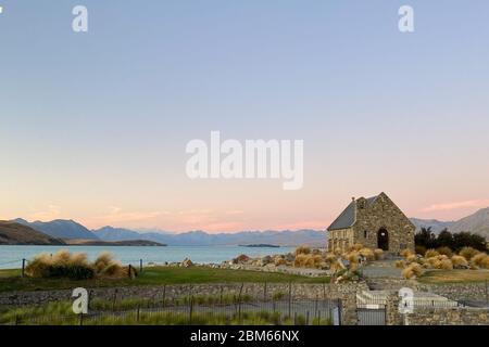 Kirche des guten Hirten, Lake Tekapo, Neuseeland Stockfoto