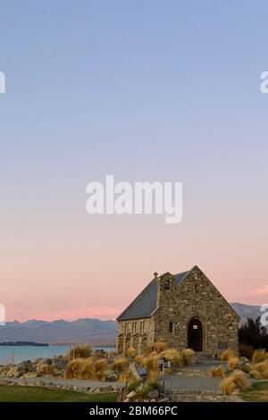 Kirche des guten Hirten, Lake Tekapo, Neuseeland Stockfoto