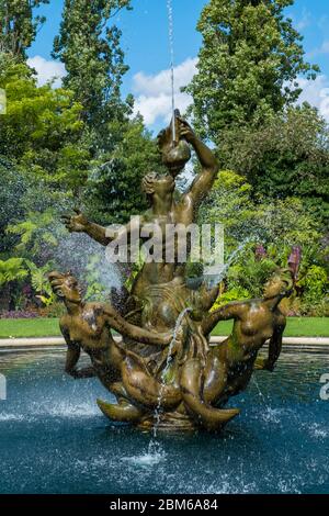 Der Triton Fountain im Regent’s Park, London. Stockfoto