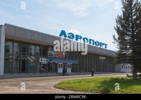 Vologda, Russland - 20. August 2019: Flughafen in der Stadt Vologda Stockfoto